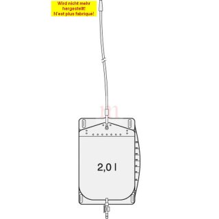 SAUER-Funktionsbeutel | 2,0 Lt., Schlauch 90 cm, | Drehhahn, glatter Adapter